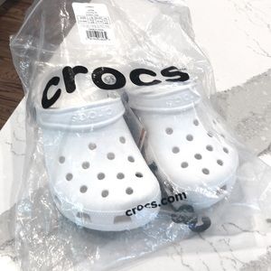 Crocs white Kids size M2 w4